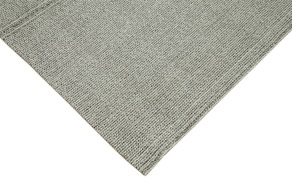 Vintage Flatweave Gri Eskitme Pamuk Yün El Dokuma Halısı 239x327 Agacan