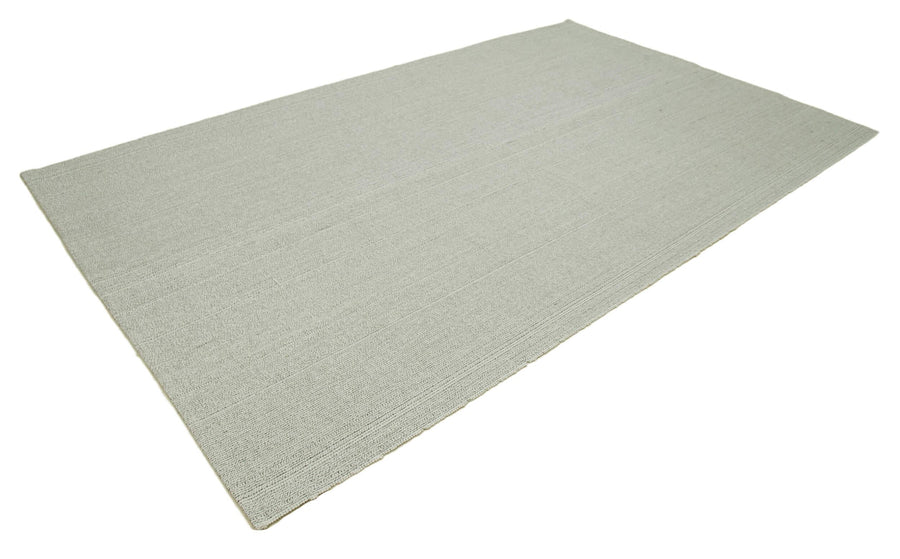 Vintage Flatweave Bej Eskitme Pamuk Yün El Dokuma Halısı 204x336 Agacan