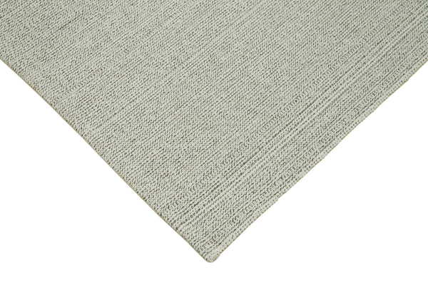 Vintage Flatweave Bej Eskitme Pamuk Yün El Dokuma Halısı 204x336 Agacan