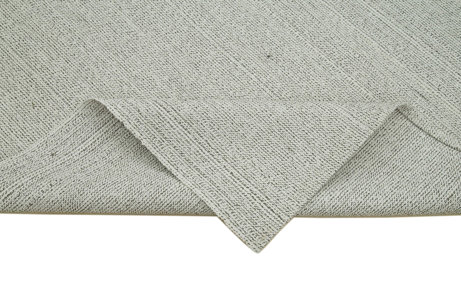 Vintage Flatweave Bej Eskitme Pamuk Yün El Dokuma Halısı 204x336 Agacan