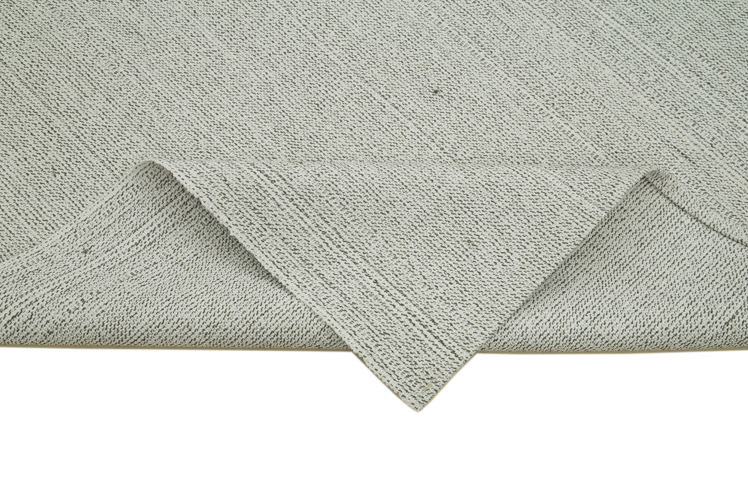 Vintage Flatweave Bej Eskitme Pamuk Yün El Dokuma Halısı 204x336 Agacan