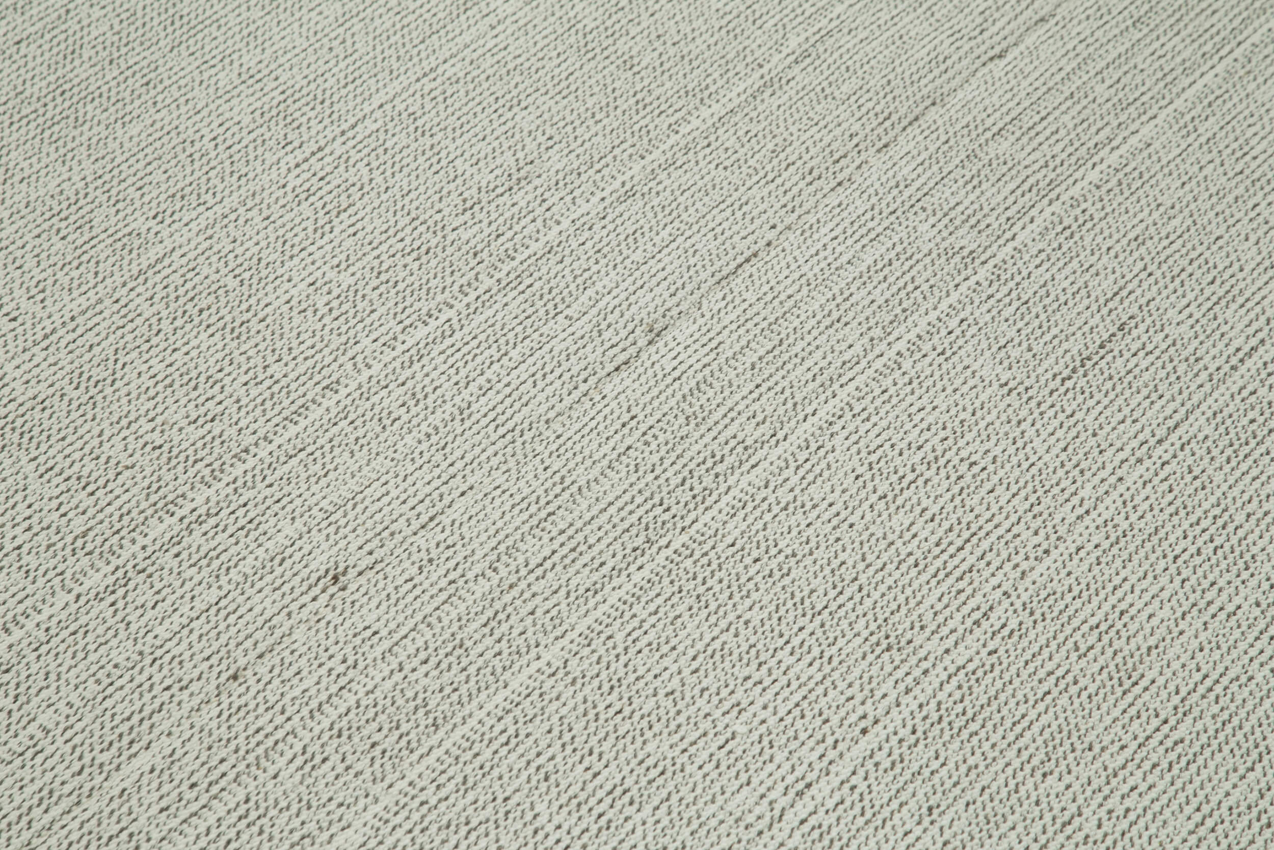 Vintage Flatweave Bej Eskitme Pamuk Yün El Dokuma Halısı 202x317 Agacan