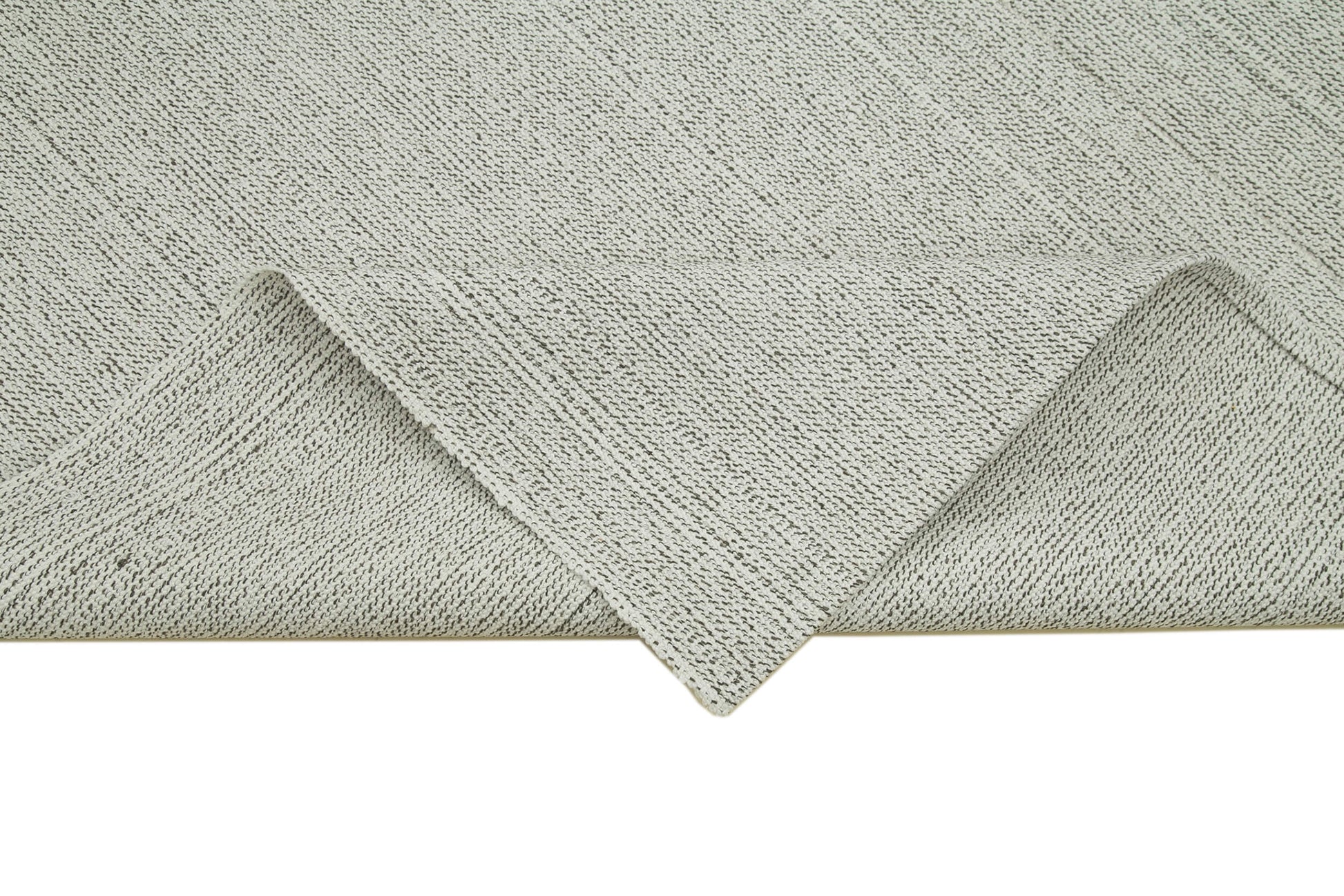 Vintage Flatweave Bej Eskitme Pamuk Yün El Dokuma Halısı 202x317 Agacan