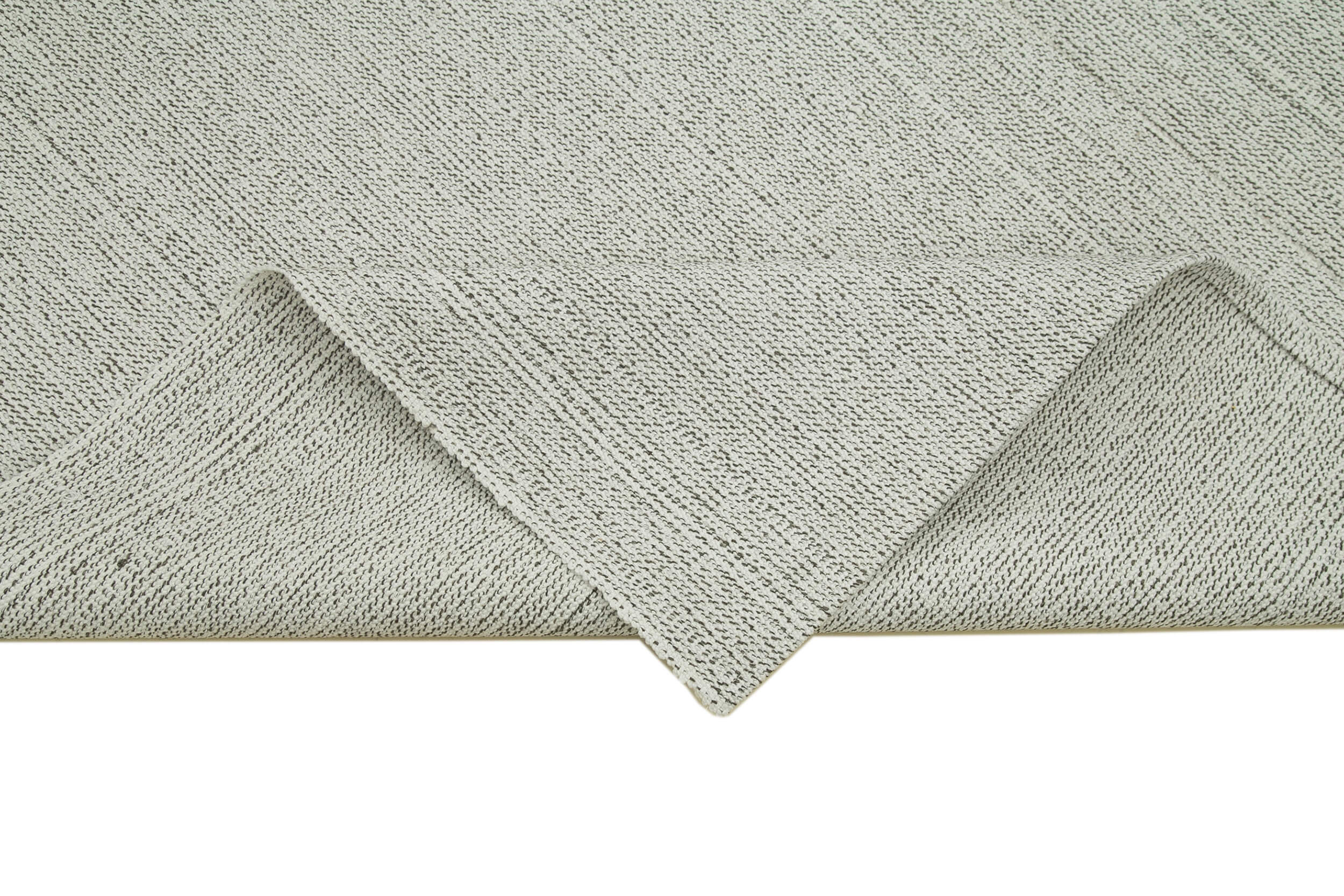 Vintage Flatweave Bej Eskitme Pamuk Yün El Dokuma Halısı 202x317 Agacan