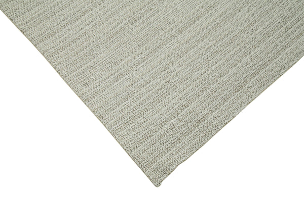 Vintage Flatweave Bej Eskitme Pamuk Yün El Dokuma Halısı 211x320 Agacan