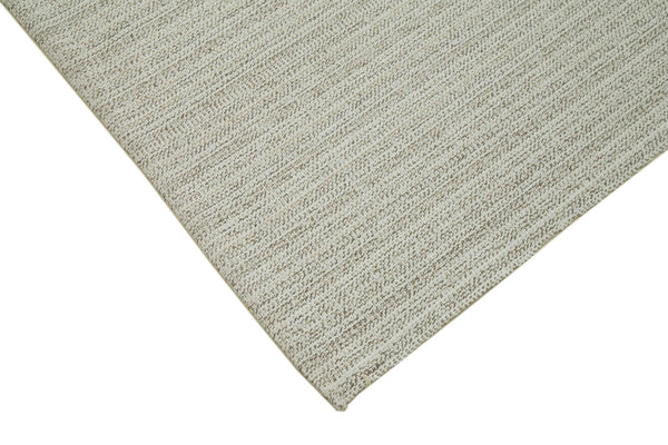 Vintage Flatweave Bej Eskitme Pamuk Yün El Dokuma Halısı 212x334 Agacan