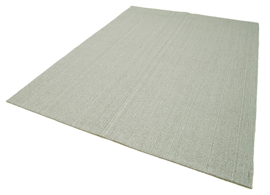 Vintage Flatweave Bej Eskitme Pamuk Yün El Dokuma Halısı 204x285 Agacan