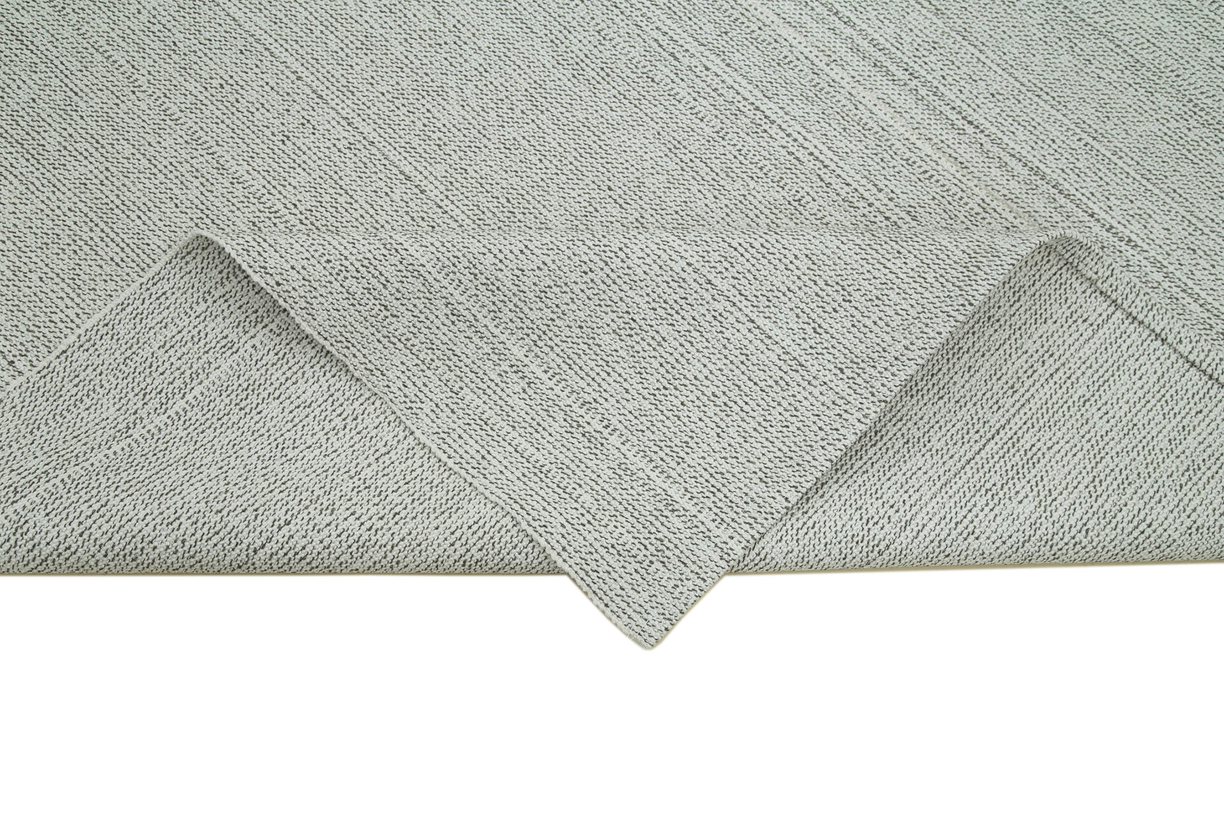 Vintage Flatweave Bej Eskitme Pamuk Yün El Dokuma Halısı 204x285 Agacan