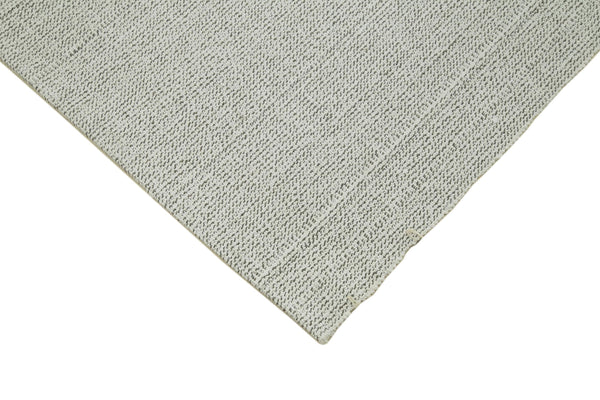 Vintage Flatweave Bej Eskitme Pamuk Yün El Dokuma Halısı 205x325 Agacan