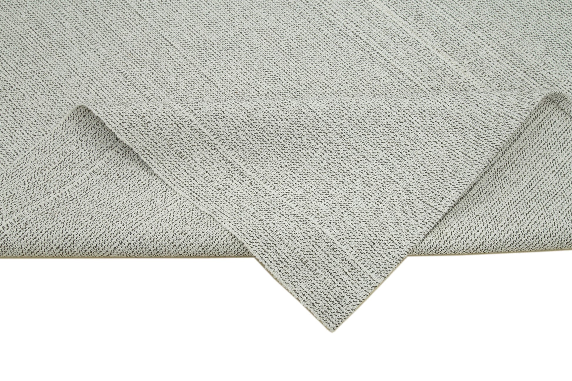 Vintage Flatweave Bej Eskitme Pamuk Yün El Dokuma Halısı 205x325 Agacan