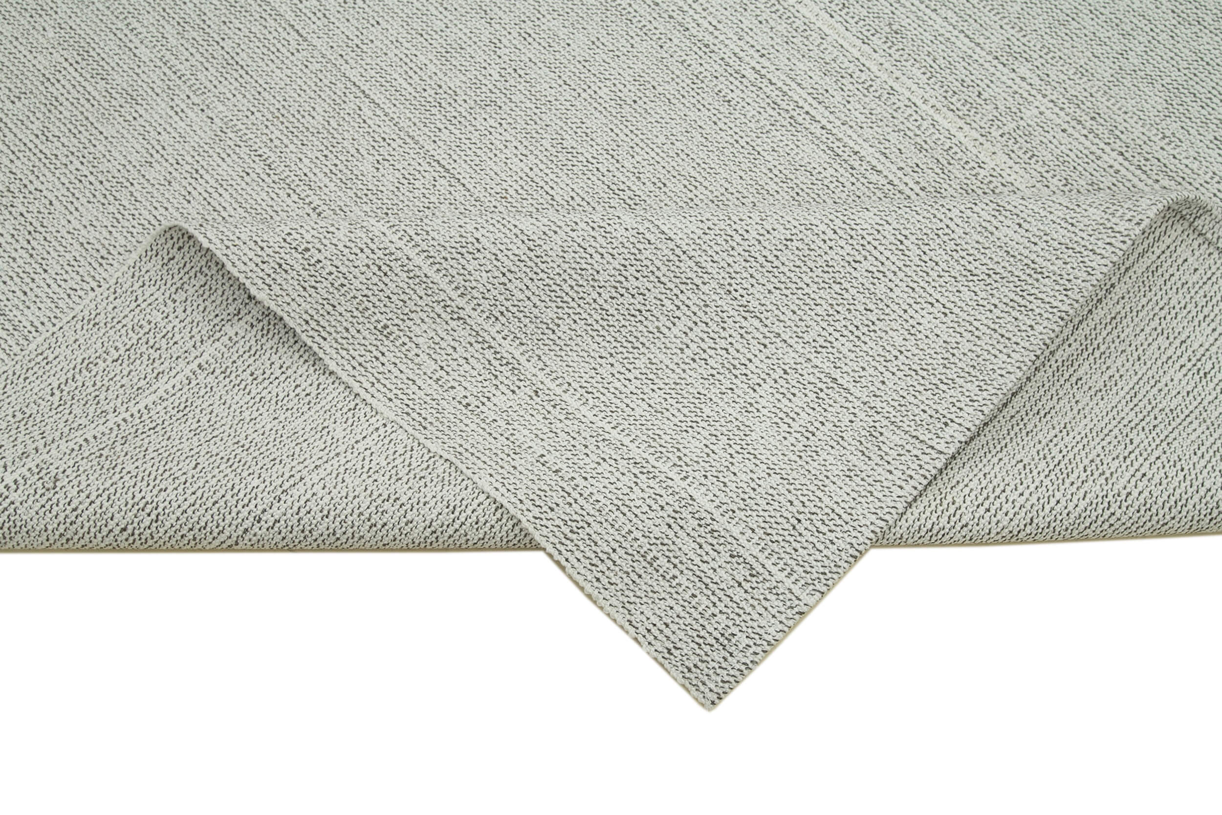 Vintage Flatweave Bej Eskitme Pamuk Yün El Dokuma Halısı 205x325 Agacan