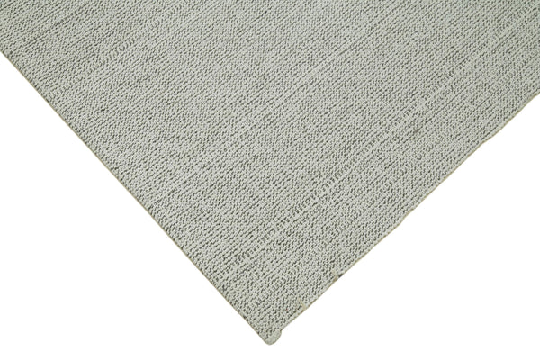Vintage Flatweave Bej Eskitme Pamuk Yün El Dokuma Halısı 205x315 Agacan