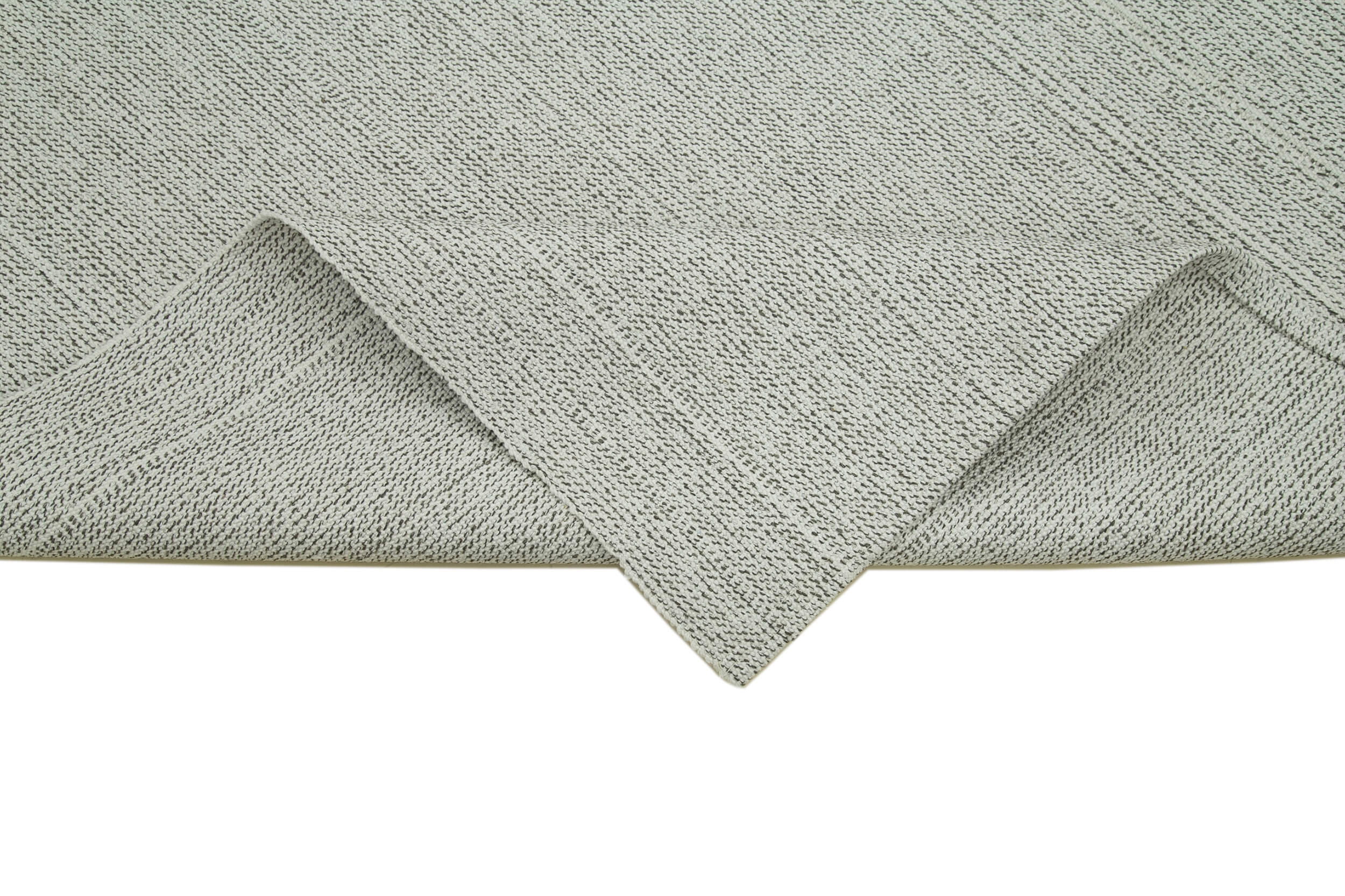 Vintage Flatweave Bej Eskitme Pamuk Yün El Dokuma Halısı 205x315 Agacan