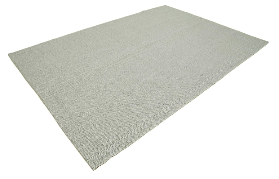 Vintage Flatweave Bej Eskitme Pamuk Yün El Dokuma Halısı 204x291 Agacan
