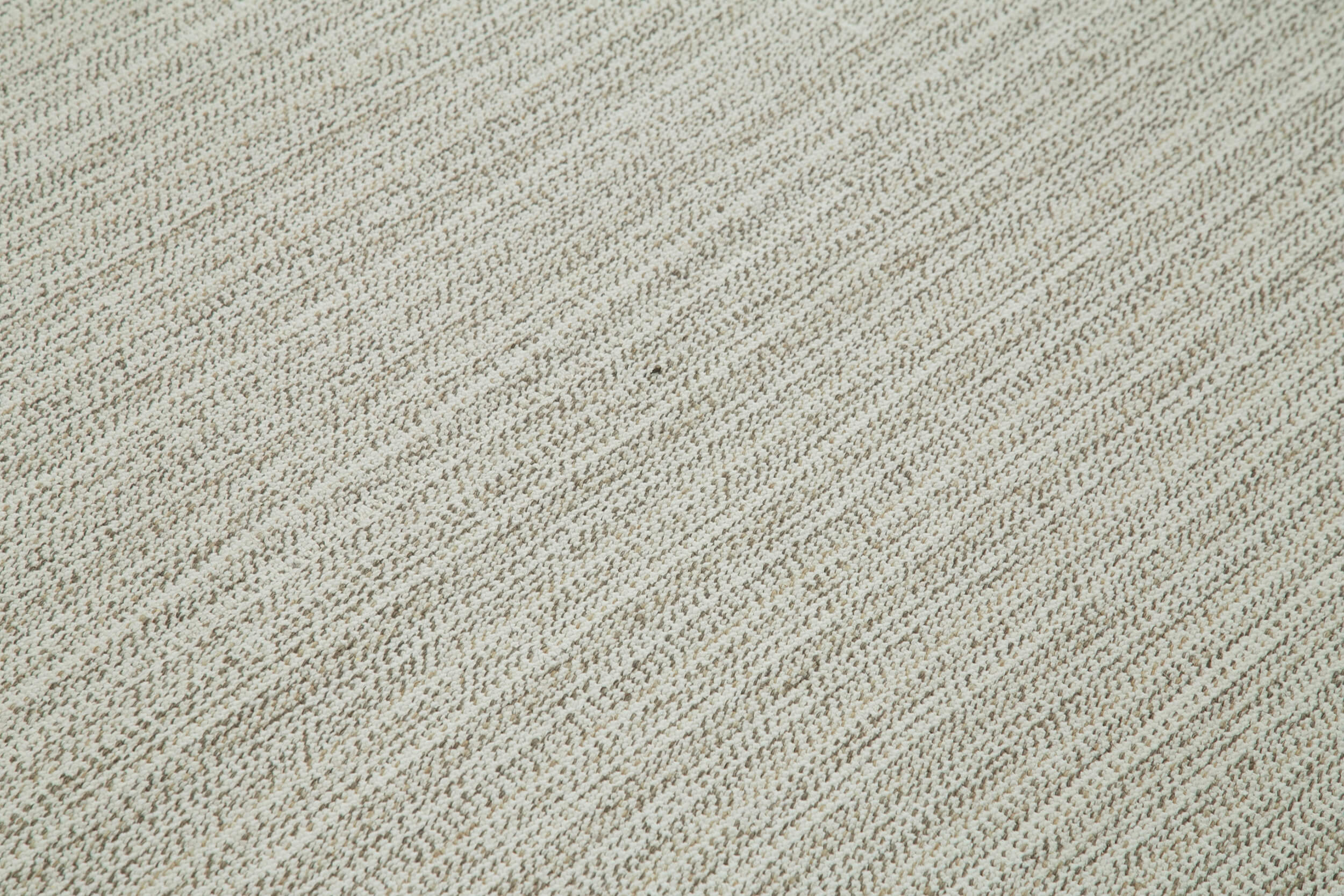 Vintage Flatweave Bej Eskitme Pamuk Yün El Dokuma Halısı 212x231 Agacan