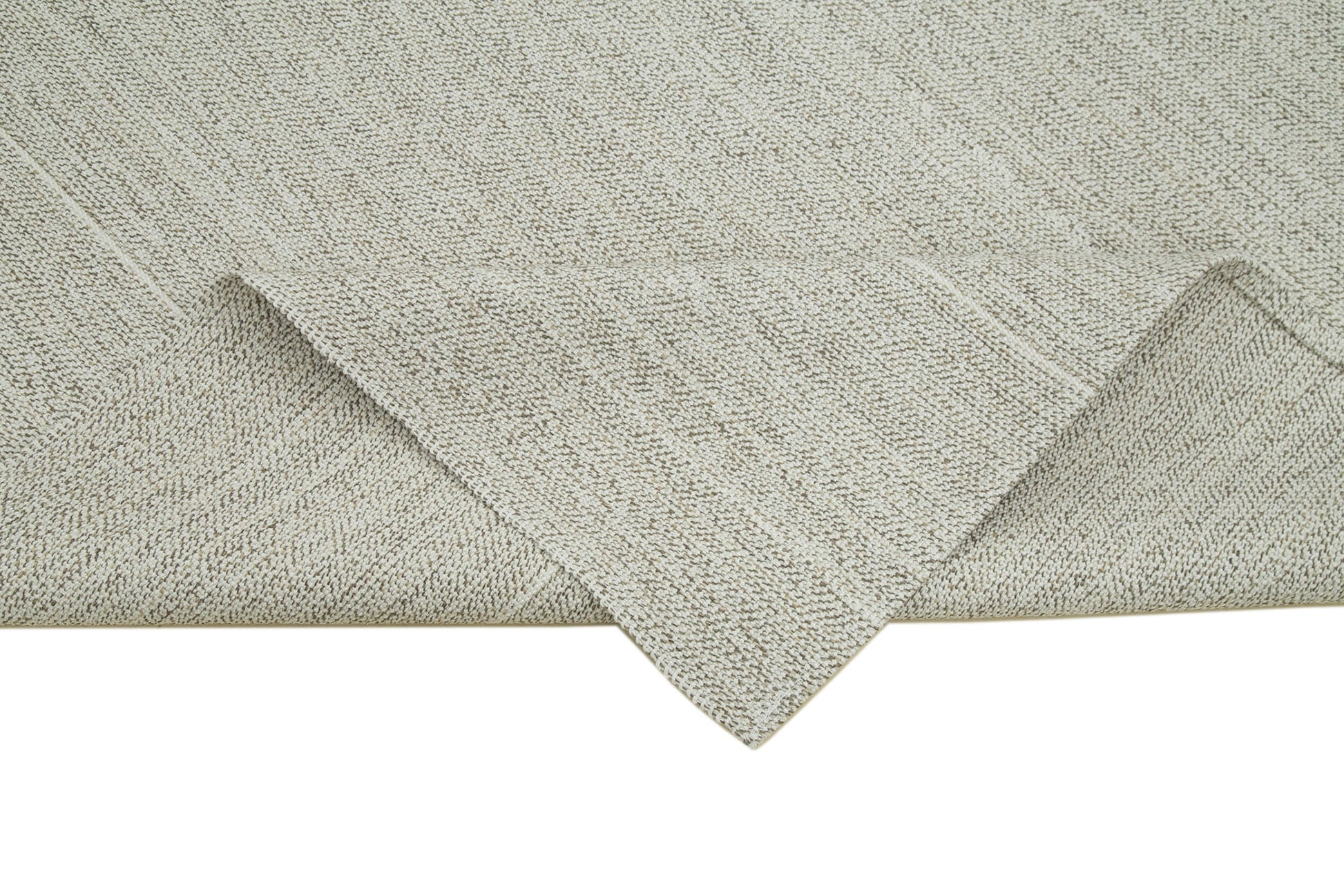 Vintage Flatweave Bej Eskitme Pamuk Yün El Dokuma Halısı 188x274 Agacan