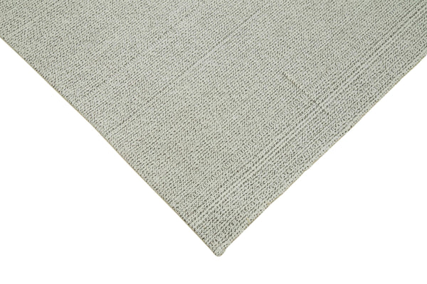 Vintage Flatweave Bej Eskitme Pamuk Yün El Dokuma Halısı 206x334 Agacan