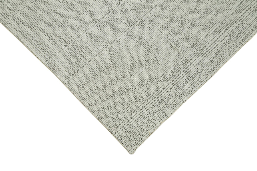 Düz Renk Krem El Dokuma Vintage Kilim 206x334 cm – Koridor kullanımı