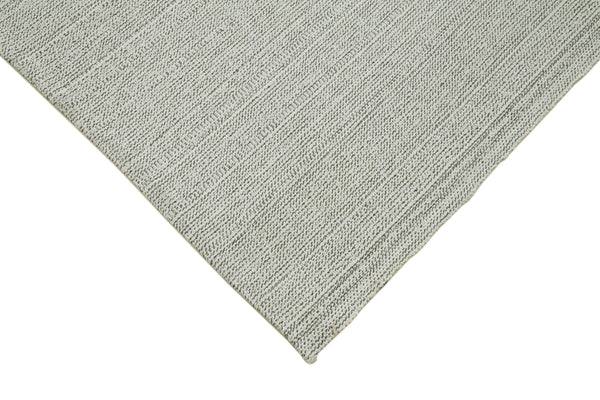 Vintage Flatweave Bej Eskitme Pamuk Yün El Dokuma Halısı 205x300 Agacan