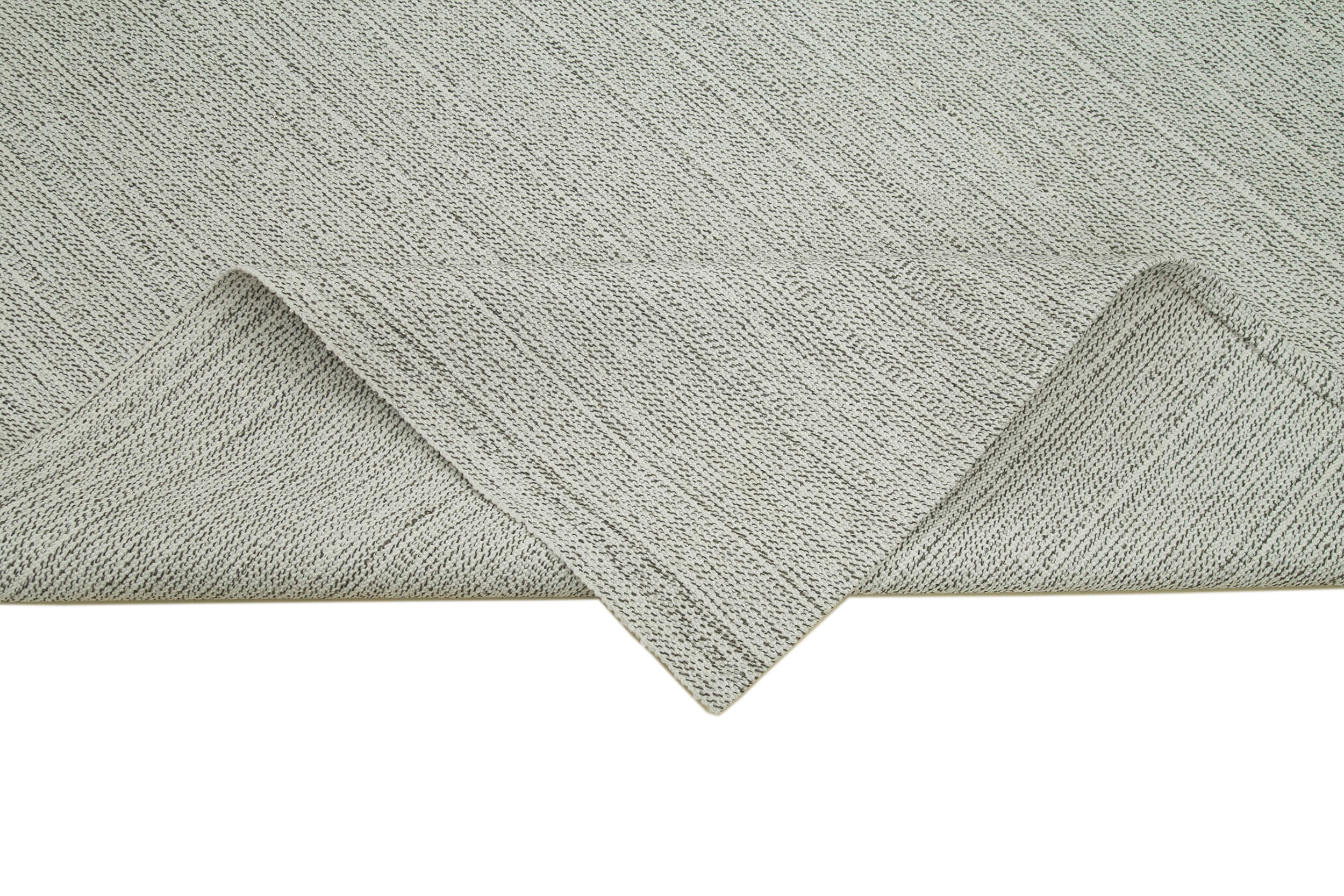 Vintage Flatweave Bej Eskitme Pamuk Yün El Dokuma Halısı 205x300 Agacan