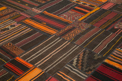 Striped Kilim Beyaz Çizgili Keçi Tüyü El Dokuma Halısı 330x415 Agacan