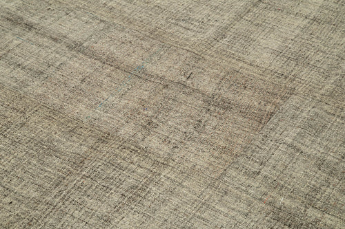 Striped Kilim Kahverengi Çizgili Keçi Tüyü El Dokuma Halısı 205x275 Agacan