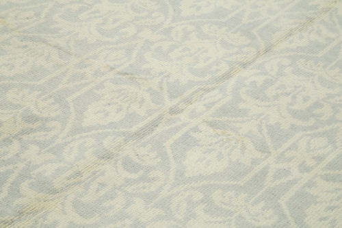 Morocco Bej Geometrik Yün Pamuk El Dokuma Halısı 274x361 Agacan