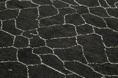 Morocco Kahverengi Geometrik Yün Pamuk El Dokuma Halısı 274x373 Agacan