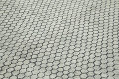 Morocco Bej Geometrik Yün Pamuk El Dokuma Halısı 307x427 Agacan