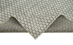 Morocco Bej Geometrik Yün Pamuk El Dokuma Halısı 307x427 Agacan