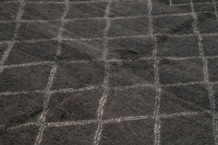 Morocco Kahverengi Geometrik Yün Pamuk El Dokuma Halısı 312x427 Agacan