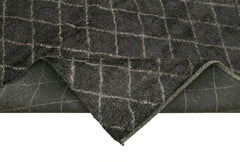 Morocco Kahverengi Geometrik Yün Pamuk El Dokuma Halısı 312x427 Agacan