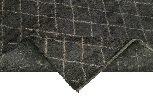 Morocco Kahverengi Geometrik Yün Pamuk El Dokuma Halısı 312x427 Agacan