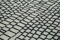 Morocco Bej Geometrik Yün Pamuk El Dokuma Halısı 274x366 Agacan