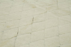 Morocco Bej Geometrik Yün Pamuk El Dokuma Halısı 239x300 Agacan