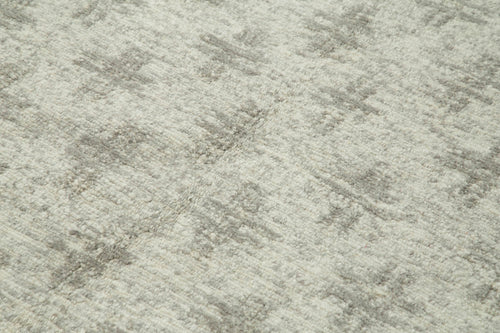 Morocco Bej Geometrik Yün Pamuk El Dokuma Halısı 183x274 Agacan