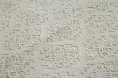 Morocco Bej Geometrik Yün Pamuk El Dokuma Halısı 246x315 Agacan