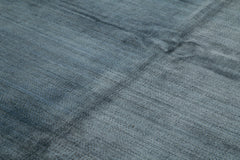 Morocco Mavi Geometrik Yün Pamuk El Dokuma Halısı 244x305 Agacan