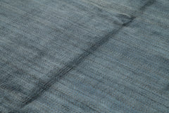 Morocco Mavi Geometrik Yün Pamuk El Dokuma Halısı 244x305 Agacan