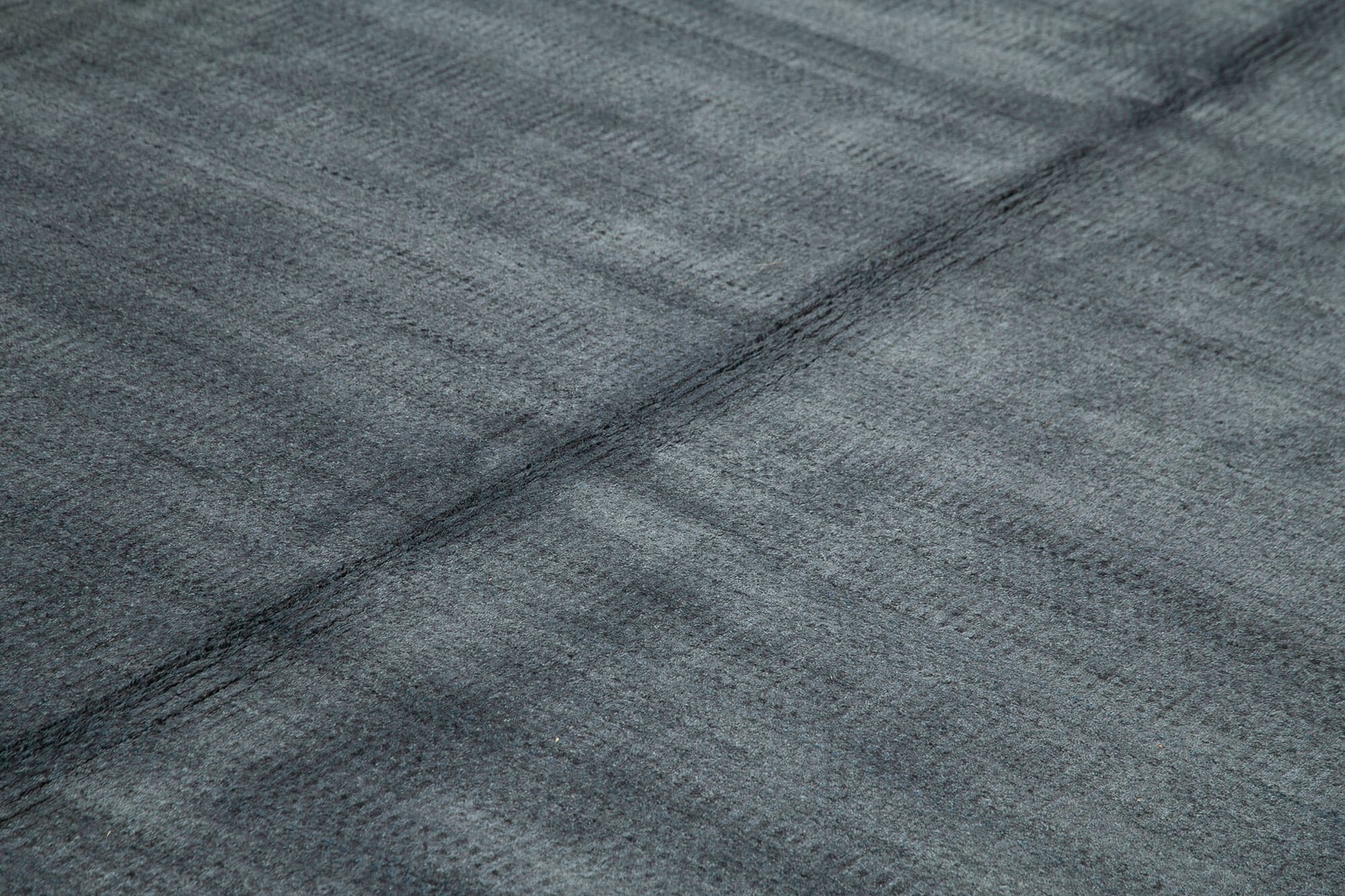 Morocco Mavi Geometrik Yün Pamuk El Dokuma Halısı 366x457 Agacan