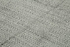 Morocco Gri Geometrik Yün Pamuk El Dokuma Halısı 274x366 Agacan