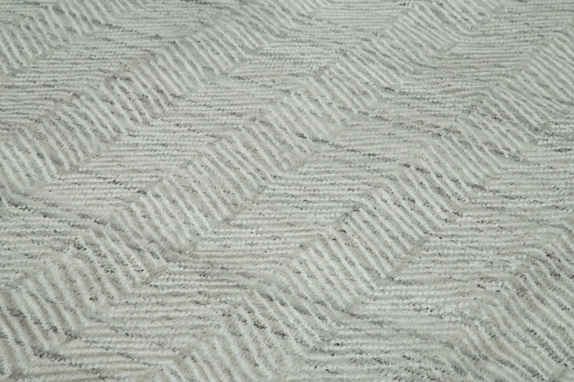 Morocco Gri Geometrik Yün Pamuk El Dokuma Halısı 300x422 Agacan