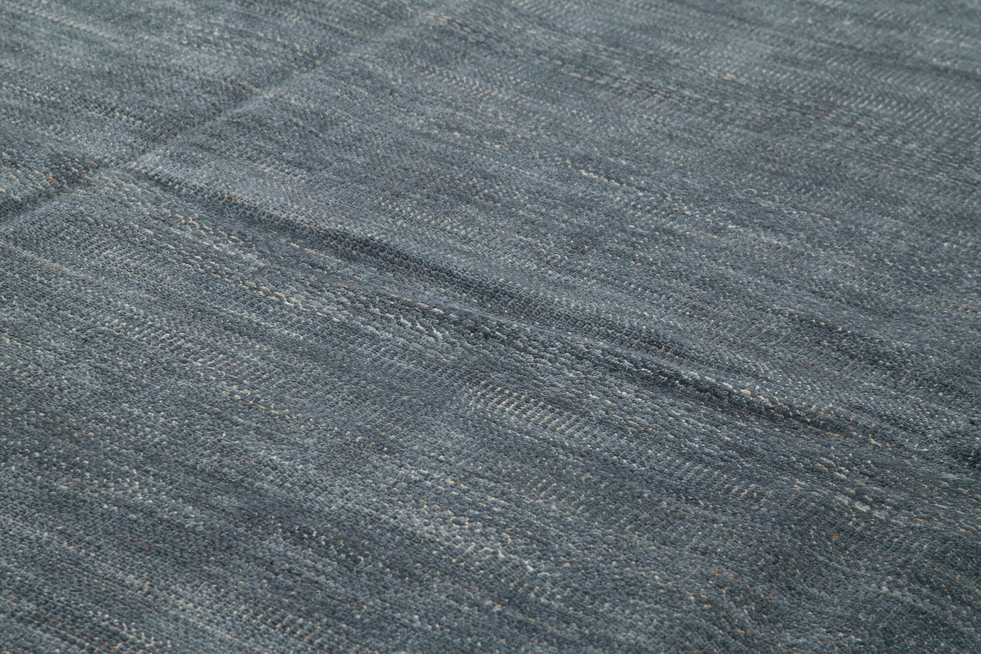 Morocco Mavi Geometrik Yün Pamuk El Dokuma Halısı 366x462 Agacan