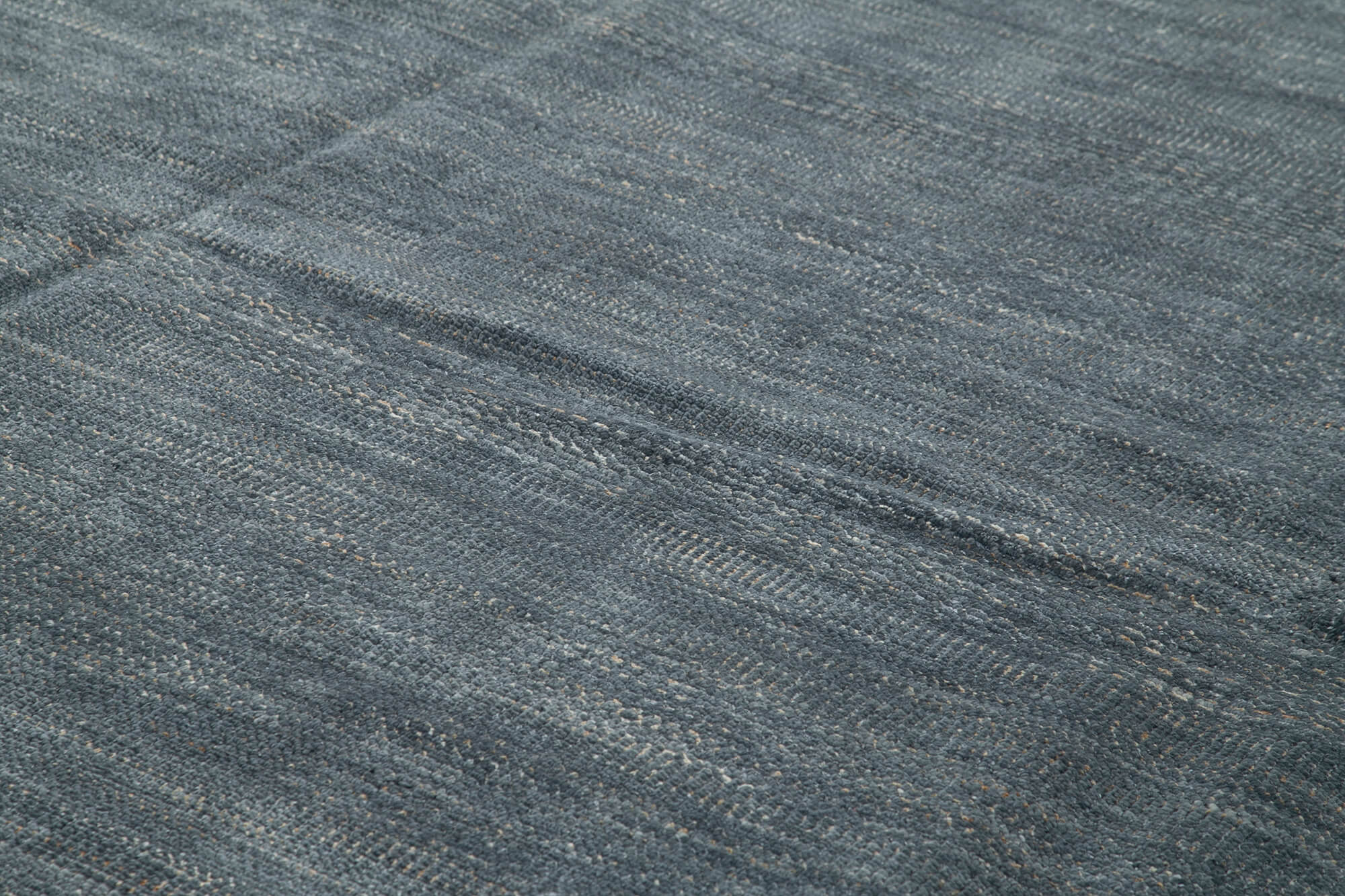 Morocco Mavi Geometrik Yün Pamuk El Dokuma Halısı 366x462 Agacan