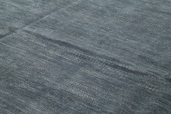 Morocco Mavi Geometrik Yün Pamuk El Dokuma Halısı 366x462 Agacan