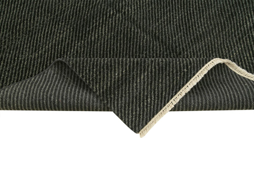 Morocco Gri Geometrik Yün Pamuk El Dokuma Halısı 170x246 Agacan