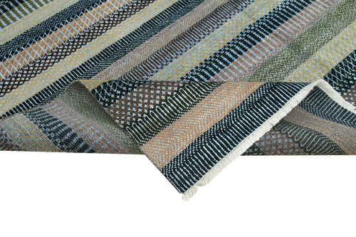 Morocco Beyaz Geometrik Yün Pamuk El Dokuma Halısı 241x300 Agacan