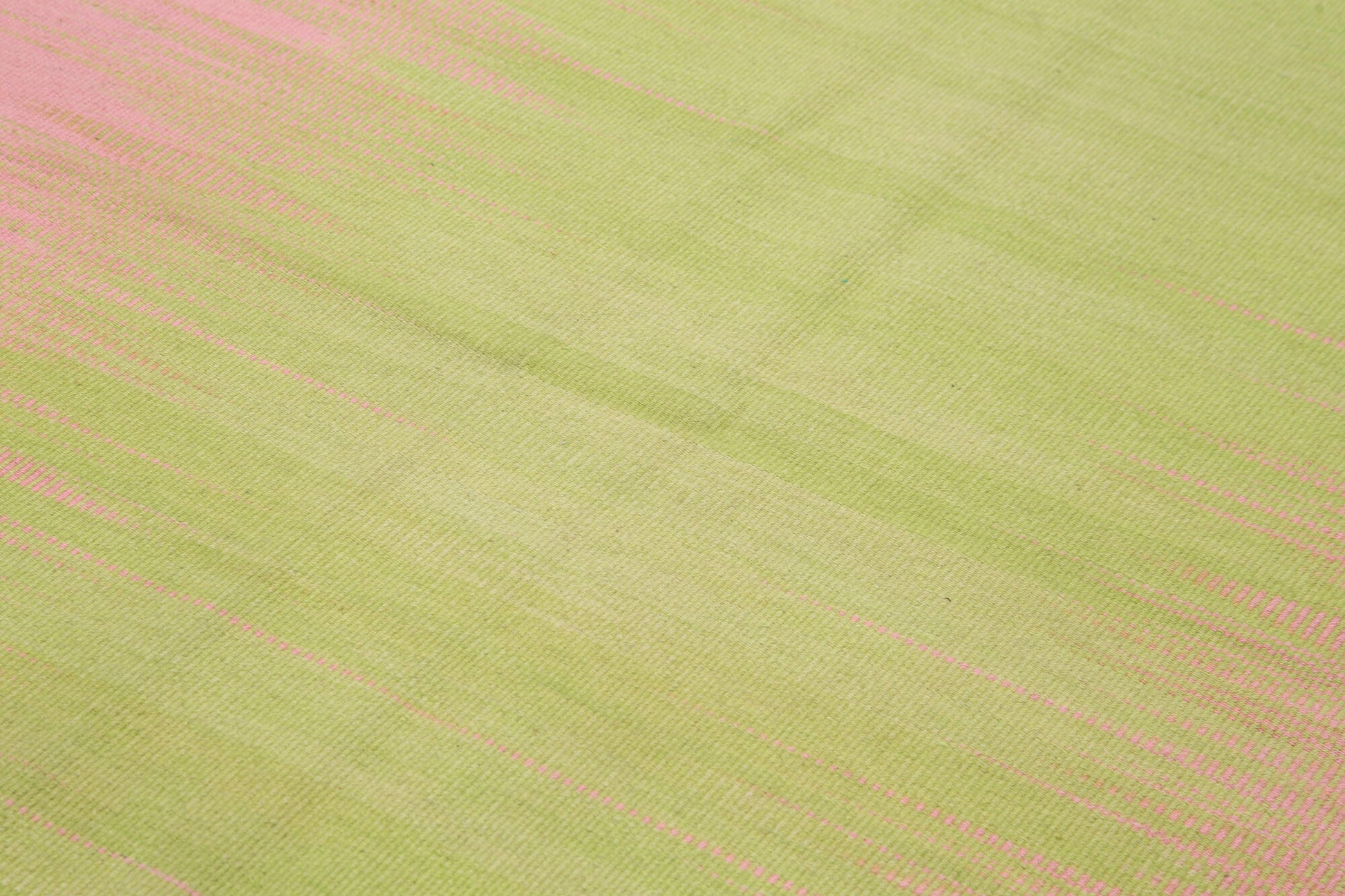 Degrade Kilim Pembe Çizgili Pamuk Yün El Dokuma Halısı 179x285 Agacan