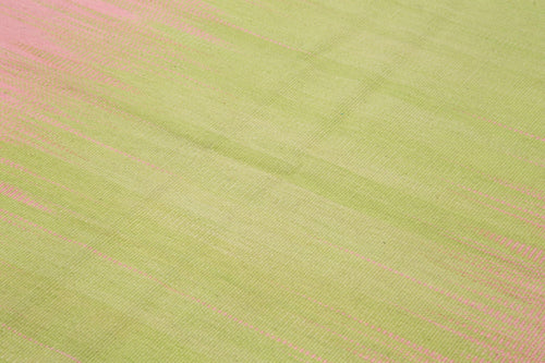 Degrade Kilim Pembe Çizgili Pamuk Yün El Dokuma Halısı 179x285 Agacan