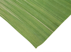 Degrade Kilim Bej Çizgili Pamuk Yün El Dokuma Halısı 174x257 Agacan